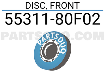 Suzuki 5531180F02 DISC, FRONT