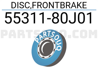 Suzuki 5531180J01 DISC,FRONTBRAKE