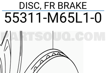 Suzuki 55311M65L10 DISC, FR BRAKE