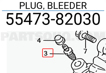 Suzuki 5547382030 PLUG, BLEEDER
