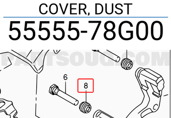 Suzuki 5555578G00 COVER, DUST