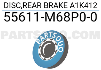 Suzuki 55611M68P00 DISC,REAR BRAKE A1K412