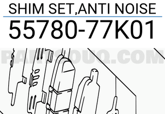 Suzuki 5578077K01 SHIM SET,ANTI NOISE