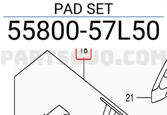 Suzuki 5580057L50 PAD SET