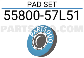 Suzuki 5580057L51 PAD SET