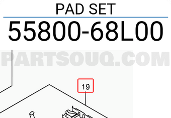 Suzuki 5580068L00 PAD SET