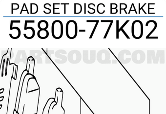 Suzuki 5580077K02 PAD SET DISC BRAKE