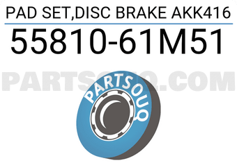 Suzuki 5581061M51 PAD SET,DISC BRAKE AKK416