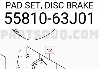 Suzuki 5581063J01 PAD SET, DISC BRAKE