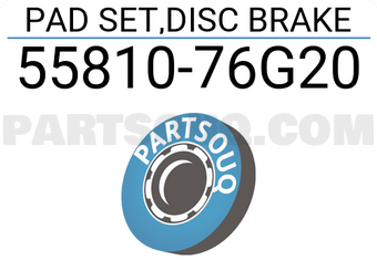 Suzuki 5581076G20 PAD SET,DISC BRAKE