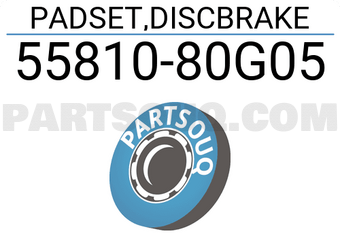Suzuki 5581080G05 PADSET,DISCBRAKE