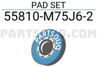 Suzuki 55810M75J62 PAD SET