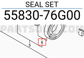 Suzuki 5583076G00 SEAL SET
