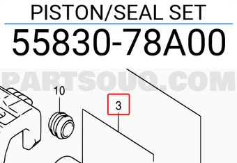 Suzuki 5583078A00 PISTON/SEAL SET