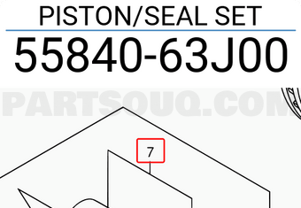Suzuki 5584063J00 PISTON/SEAL SET