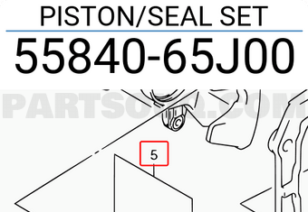 Suzuki 5584065J00 PISTON/SEAL SET