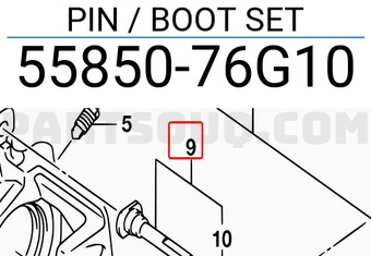 Suzuki 5585076G10 PIN / BOOT SET
