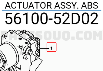 Suzuki 5610052D02 ACTUATOR ASSY, ABS