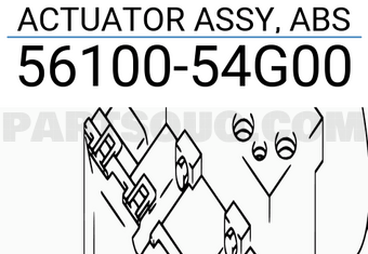 Suzuki 5610054G00 ACTUATOR ASSY, ABS