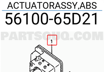 Suzuki 5610065D21 ACTUATORASSY,ABS
