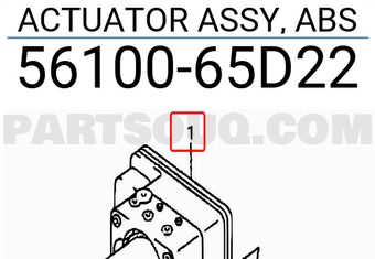 Suzuki 5610065D22 ACTUATOR ASSY, ABS