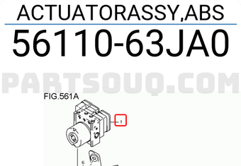 Suzuki 5611063JA0 ACTUATORASSY,ABS
