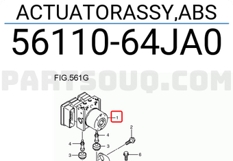 Suzuki 5611064JA0 ACTUATORASSY,ABS