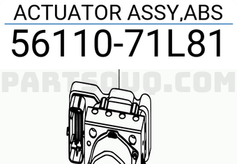 Suzuki 5611071L81 ACTUATOR ASSY,ABS
