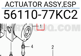 Suzuki 5611077KC2 ACTUATOR ASSY,ESP