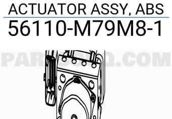 Suzuki 56110M79M81 ACTUATOR ASSY, ABS