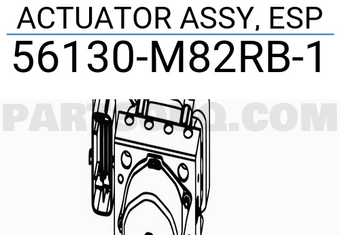 Suzuki 56130M82RB1 ACTUATOR ASSY, ESP