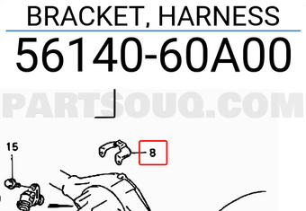 Suzuki 5614060A00 BRACKET, HARNESS