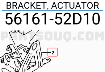 Suzuki 5616152D10 BRACKET, ACTUATOR