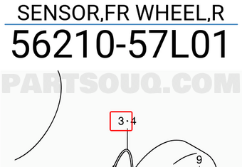 Suzuki 5621057L01 SENSOR,FR WHEEL,R