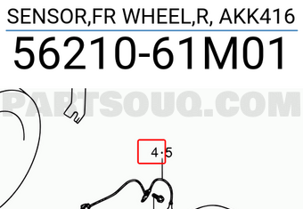 Suzuki 5621061M01 SENSOR,FR WHEEL,R, AKK416