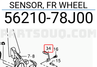 Suzuki 5621078J00 SENSOR, FR WHEEL