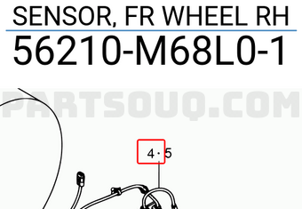 Suzuki 56210M68L01 SENSOR, FR WHEEL RH