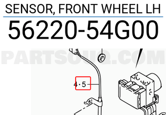 Suzuki 5622054G00 SENSOR, FRONT WHEEL LH