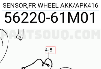 Suzuki 5622061M01 SENSOR,FR WHEEL AKK/APK416