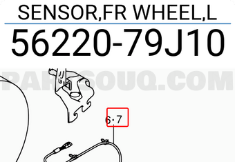 Suzuki 5622079J10 SENSOR,FR WHEEL,L