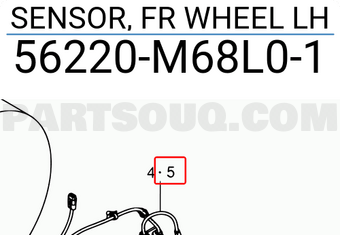 Suzuki 56220M68L01 SENSOR, FR WHEEL LH