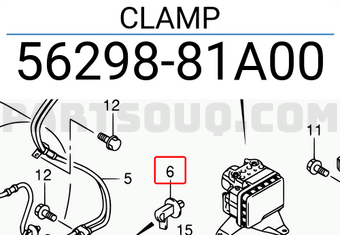 Suzuki 5629881A00 CLAMP
