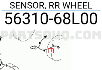 Suzuki 5631068L00 SENSOR, RR WHEEL