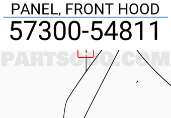 Suzuki 5730054811 PANEL, FRONT HOOD