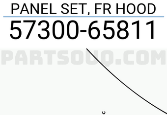 Suzuki 5730065811 PANEL SET, FR HOOD
