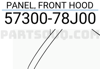 Suzuki 5730078J00 PANEL, FRONT HOOD
