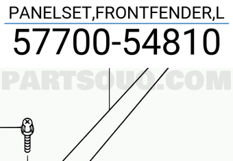 Suzuki 5770054810 PANELSET,FRONTFENDER,L