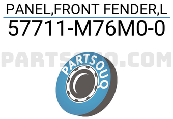Suzuki 57711M76M00 PANEL,FRONT FENDER,L