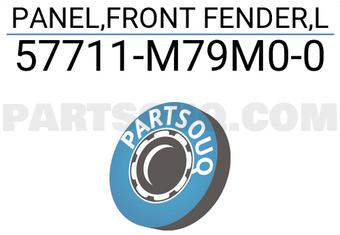 Suzuki 57711M79M00 PANEL,FRONT FENDER,L