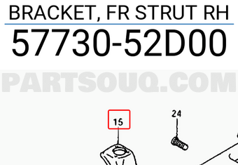 Suzuki 5773052D00 BRACKET, FR STRUT RH